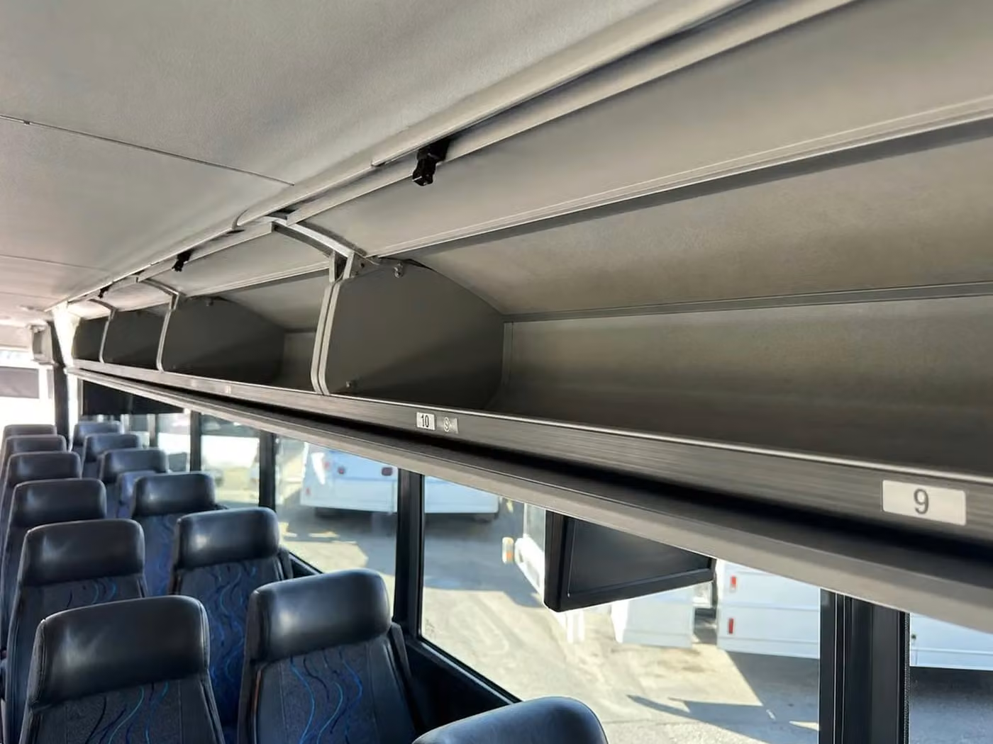 cooper city 18 passenger minibus overhead storage