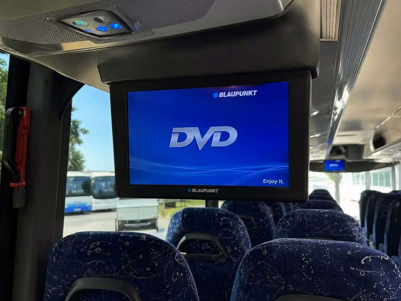 cooper city 56 passenger charter bus tvs