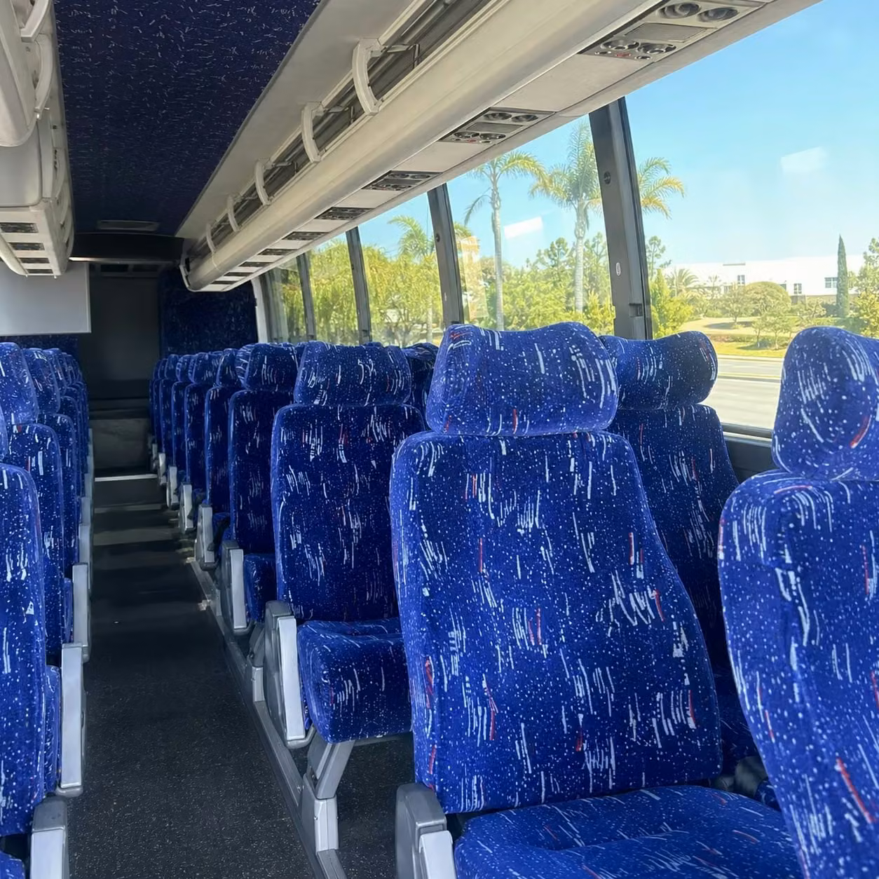cooper city charter bus interior 2