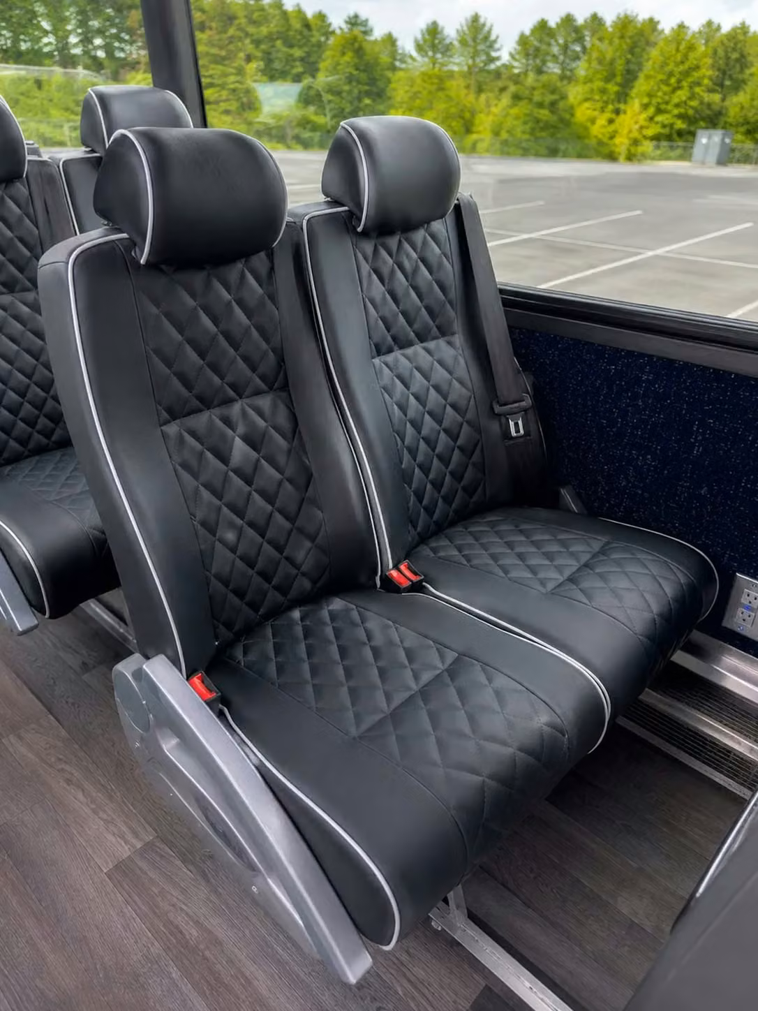 cooper city charter bus reclining seats