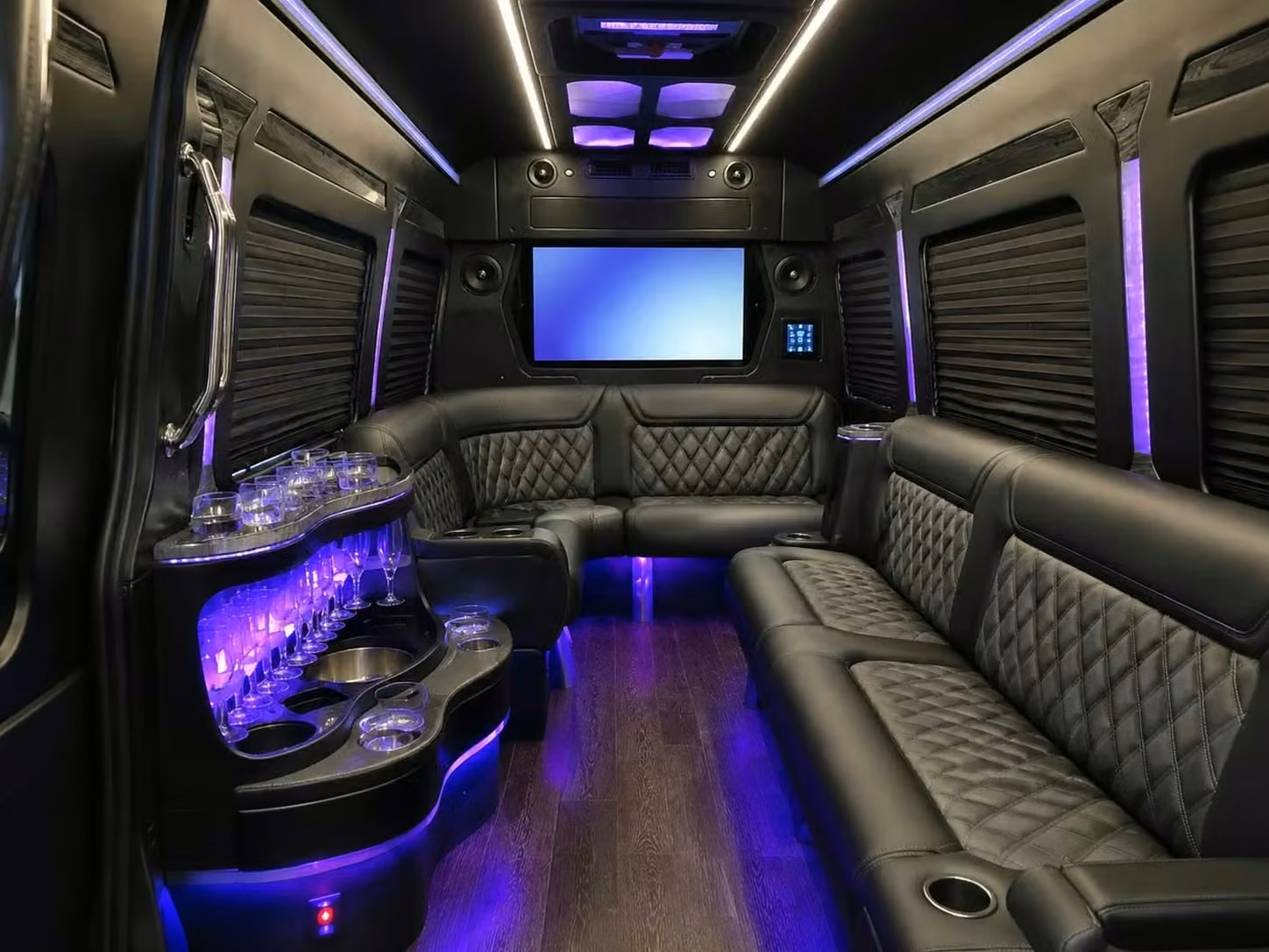 cooper city party bus smart tvs