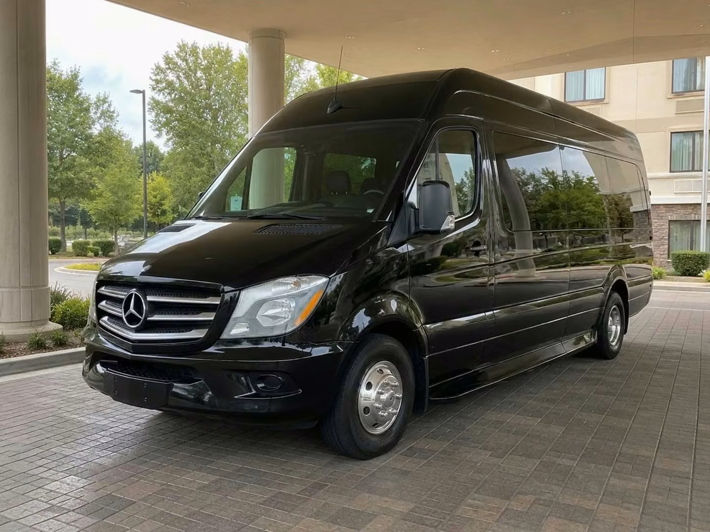cooper city sprinter van rental with driver tinted windows