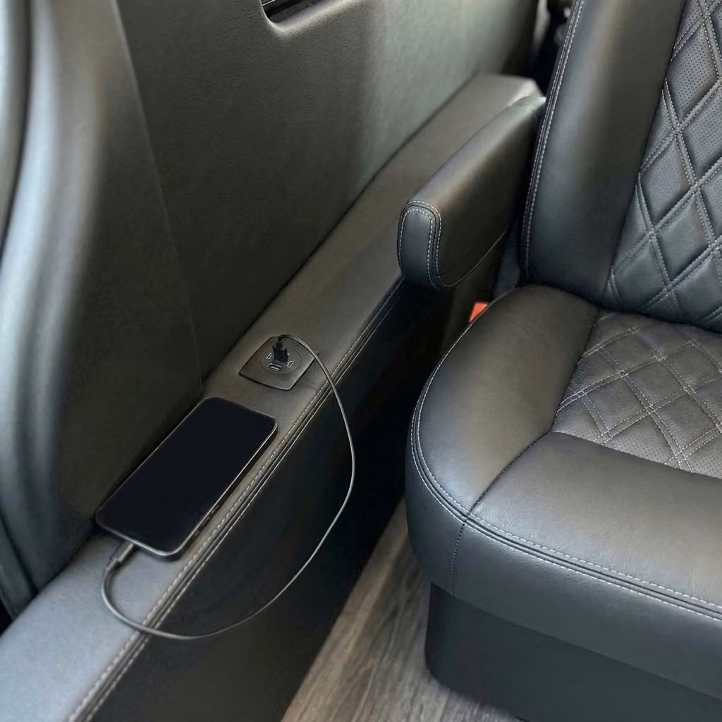 cooper city sprinter van rental with driver usb charging