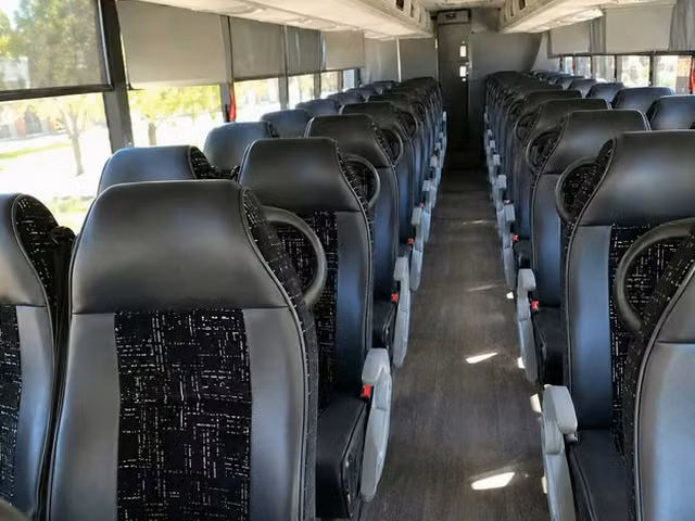 cooper city charter bus interior